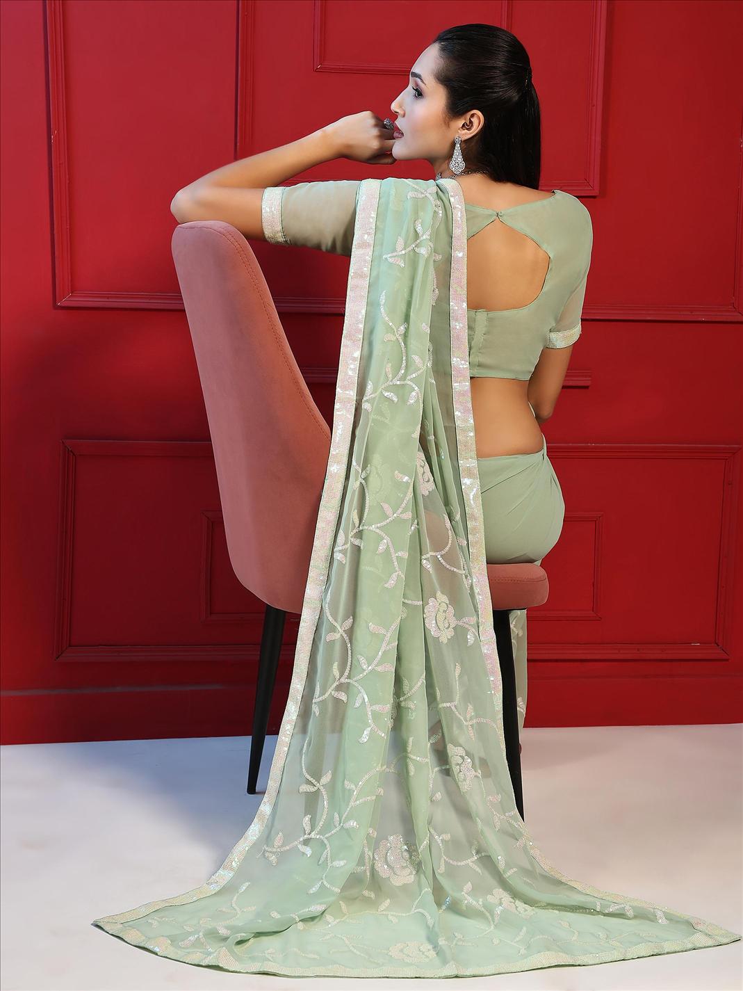 Sethnic Bling Vol 1 Georgette Party Wear Sarees Catalog
